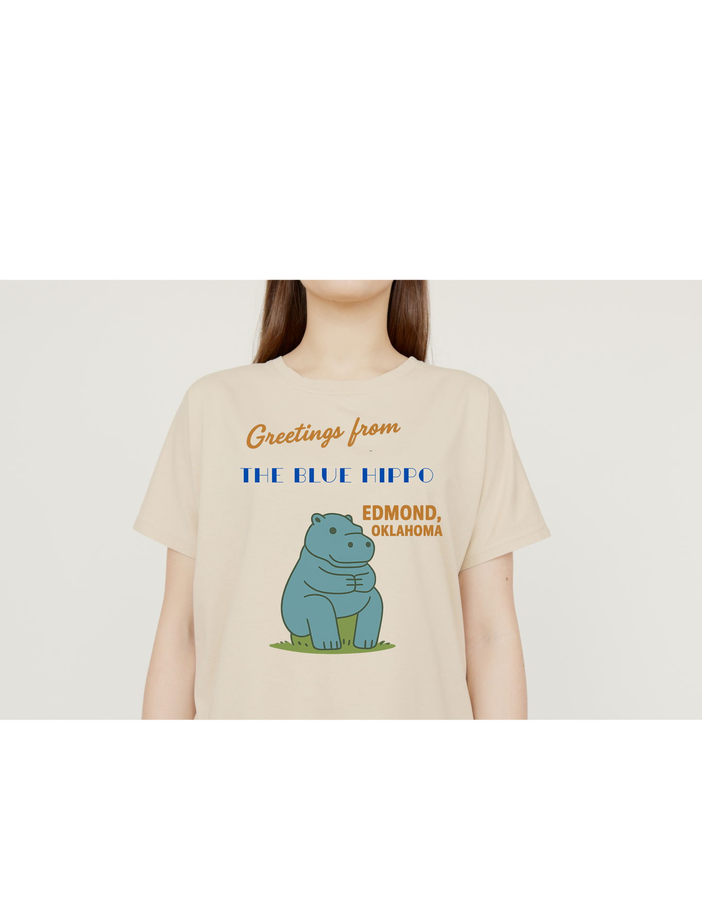 Greetings From the Blue Hippo Tee