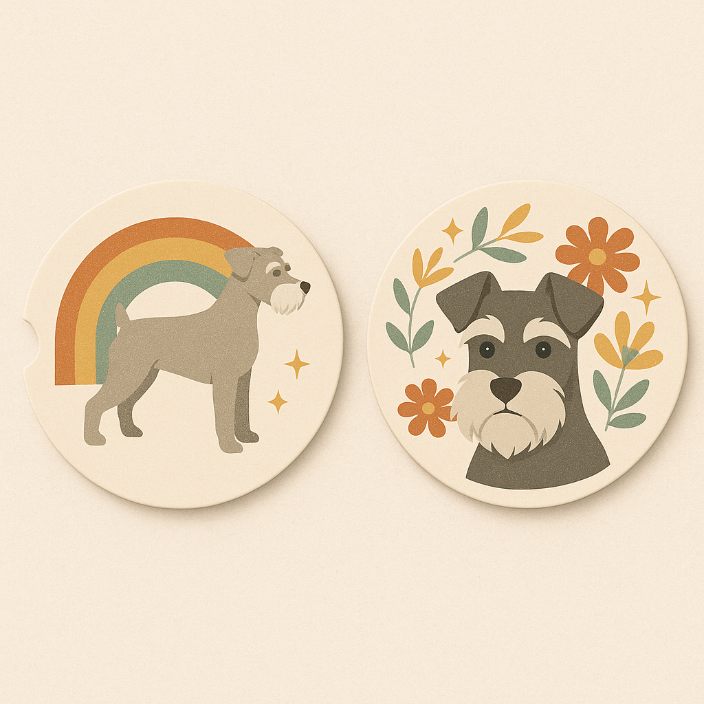 Schnauzer Car Coasters